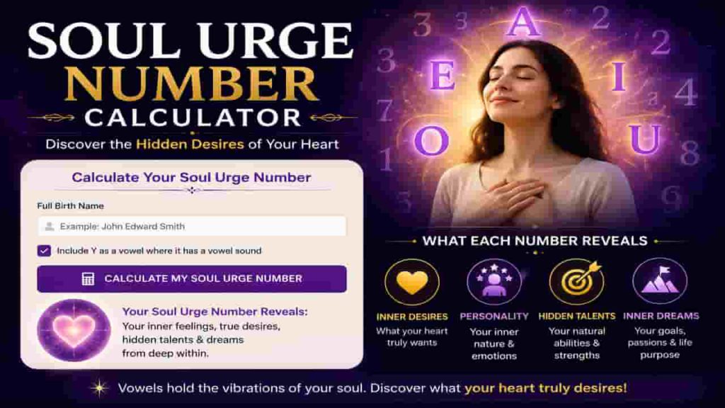 Soul Urge Number Calculator
